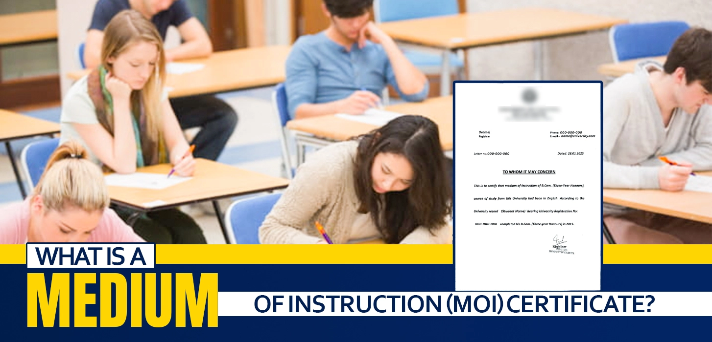 What is a Medium of Instruction (MOI) Certificate